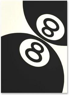 Inspired Living Monochrome 8 Ball Wall Art Canvas Print For Stylish Billiards Wall Decor 3 40x50cm Unframed