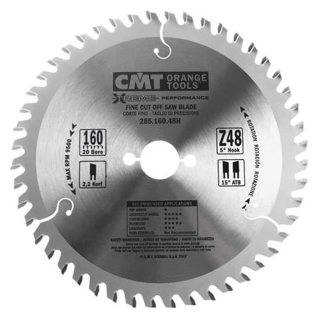 CMT saw HM D = 160 F = 20 Z = 48 K = 2.2/1.6 (285.160.48H) (285.160.48H)