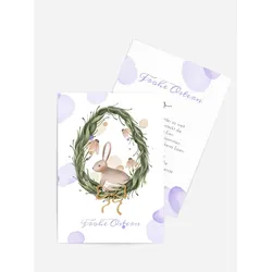 Osterkarten selbst gestalten mit Spruch und Fotos im Onlinedesigner bei Meine-Kartenmanufaktur.de