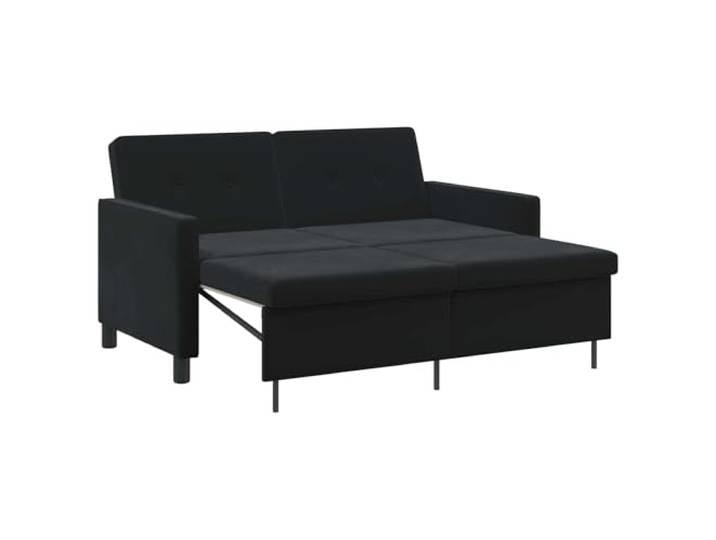 vidaXL Schlafsofa Schwarz Stoff