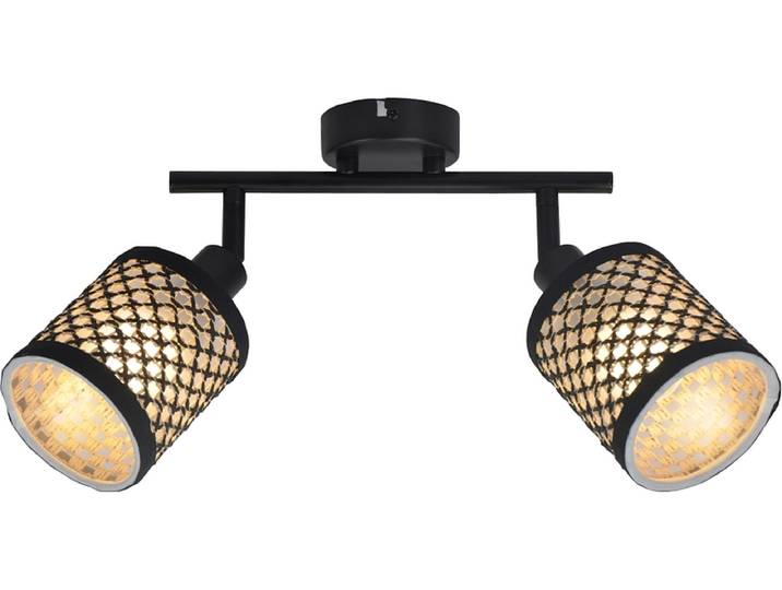 2 Spots DIEGO 27cm 25W schwarz