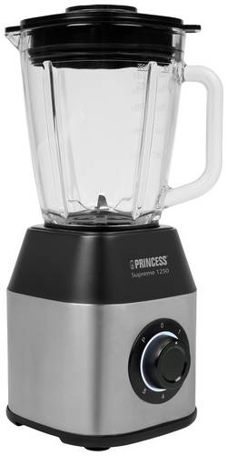 Princess Blender Solid Pro Standmixer 1400W Edelstahl, Schwarz