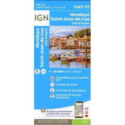 Hendaye St. Jean-de-Luz 1:25 000, Karte von Collectif Ign, IGN Frankreich, 978-2-7585-5139-3