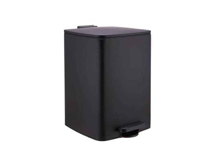 Relaxdays Mülleimer Küche, 20 Liter, Absenkautomatik, schwarz