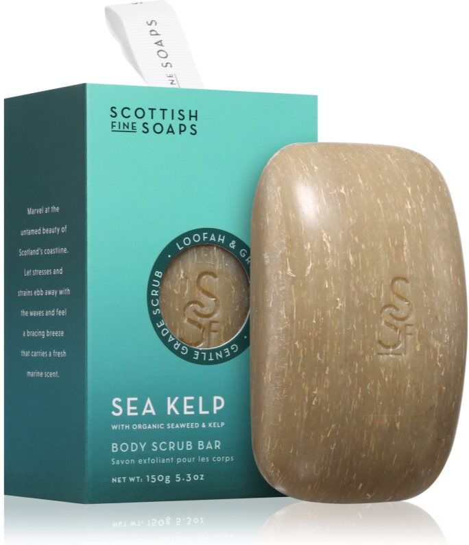 Scottish Fine Soaps Sea Kelp Body Scrub Bar exfoliating soap 150 g