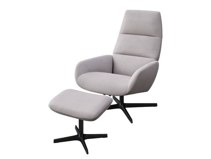 Relaxsessel Turami Beige/Beige Samt 71 x 110 x 80cm
