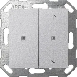 Gira KNX Taster Wippe 2f Alu 517526