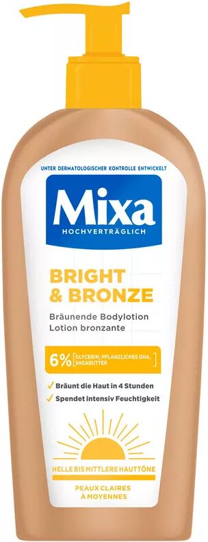 Mixa - Bright & Bronze Selbstbräunende Bodylotion, 250 ml