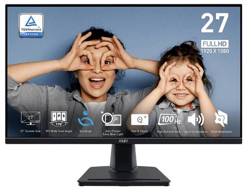 MSI PRO MP275QDE LCD-Monitor EEK F (A - G) 68.6cm (27 Zoll) 2560 x 1440 Pixel 16:9 4 ms DisplayPort, HDMI IPS LCD