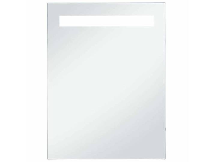 Miroir mural à LED - vidaxl - 60x80 cm - Montage facile - Argenté - Bande lumineuse 4 cm - IP44 - 6 W - Salle de bains