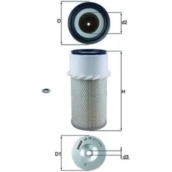 Luftfilter MAHLE LX 16 für Land Rover Hyundai Defender Station Wagon H100