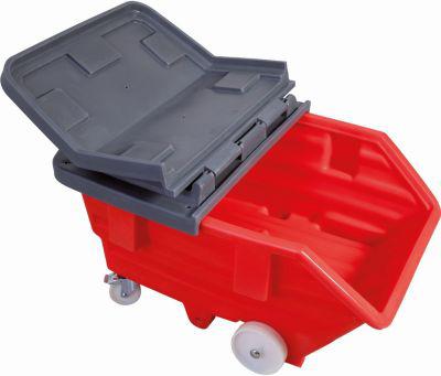 Deckel für asecos Kippwagen und Kippbehälter 750 l, Polyethylen, grau