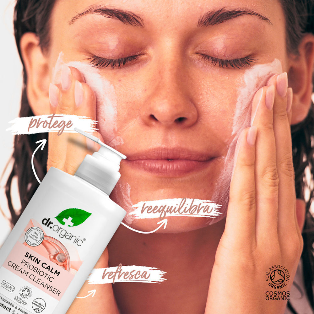 Dr. Organic Skin Calm creme de limpeza probiótico 150 ml
