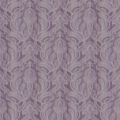 Galerie Wallcoverings Nordic Elements Embossed Paisley Stripe Non-woven Metallic Wallpaper Roll