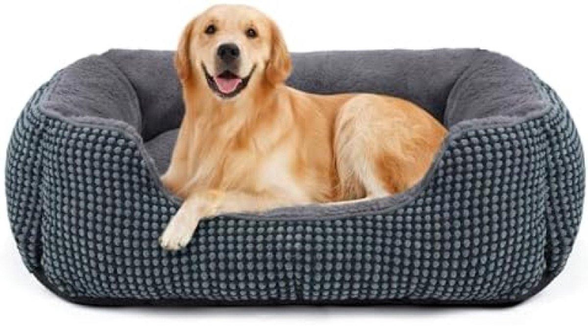 PromoHome Comfortabel huisdierbed met verhoogde rand, XL, blauw