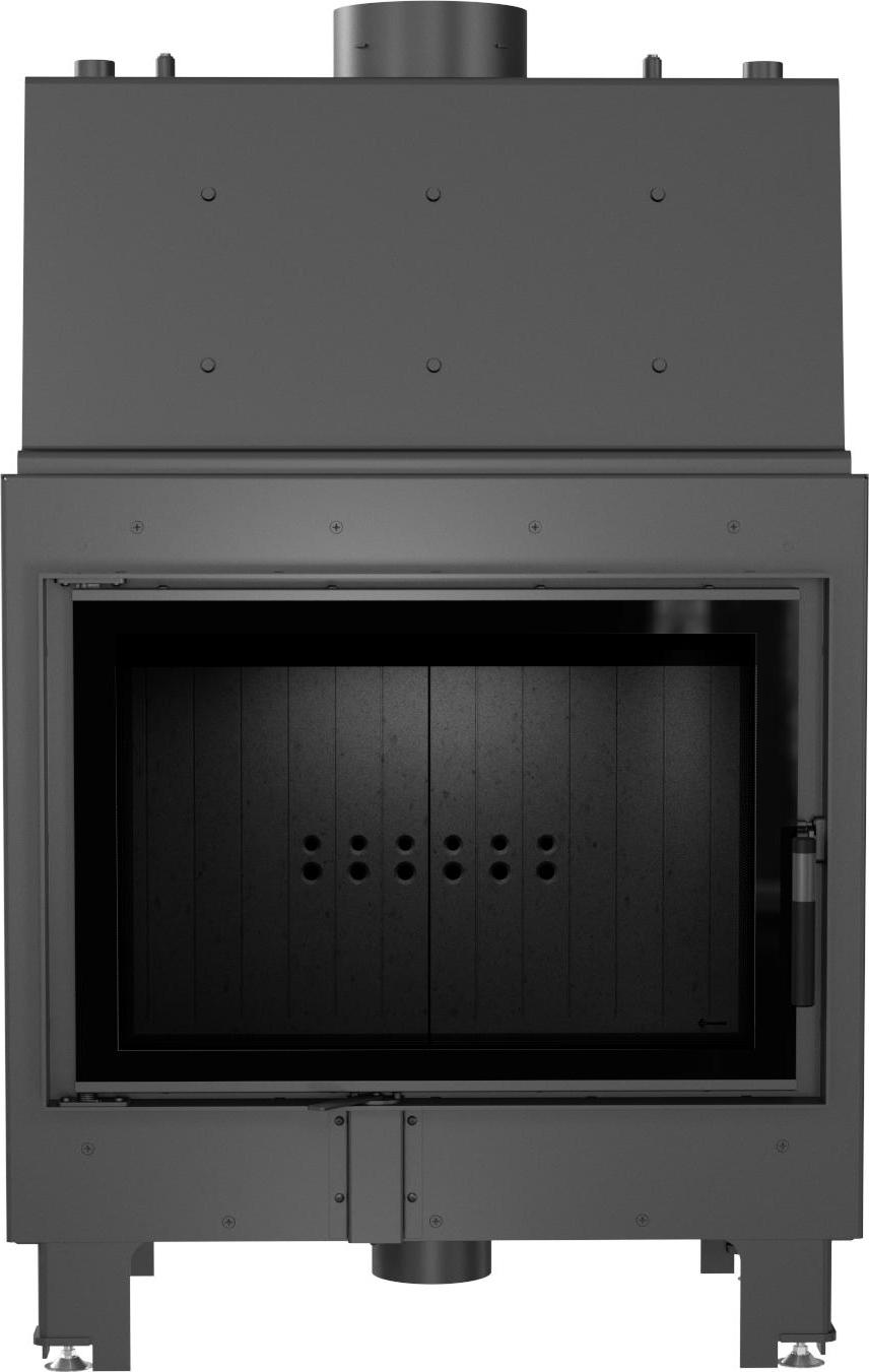 Wasserführender Kamineinsatz KRATKI MBO 15 kW Ø 200 schwarz Verkleidung