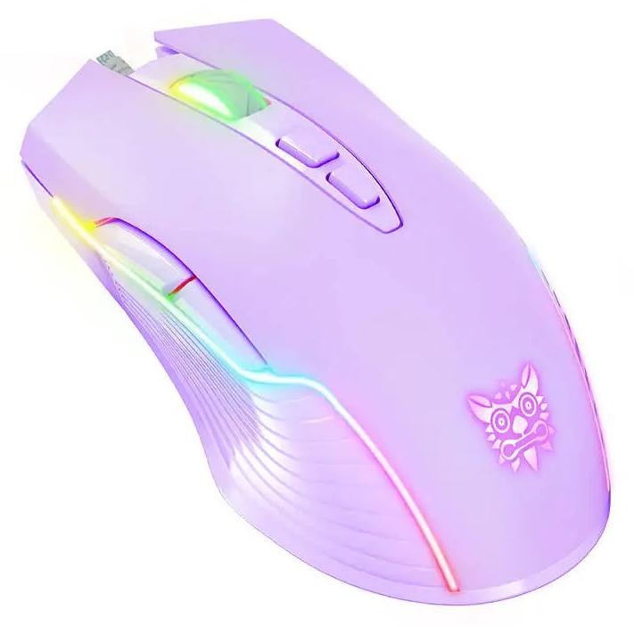 ONIKUMA RGB Bedrade Gamingmuis CW905, paars