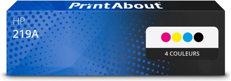 PrintAbout Toner compatible HP 219A (W2190/91/92/93A) - 4 couleurs - Multipack 4 couleurs