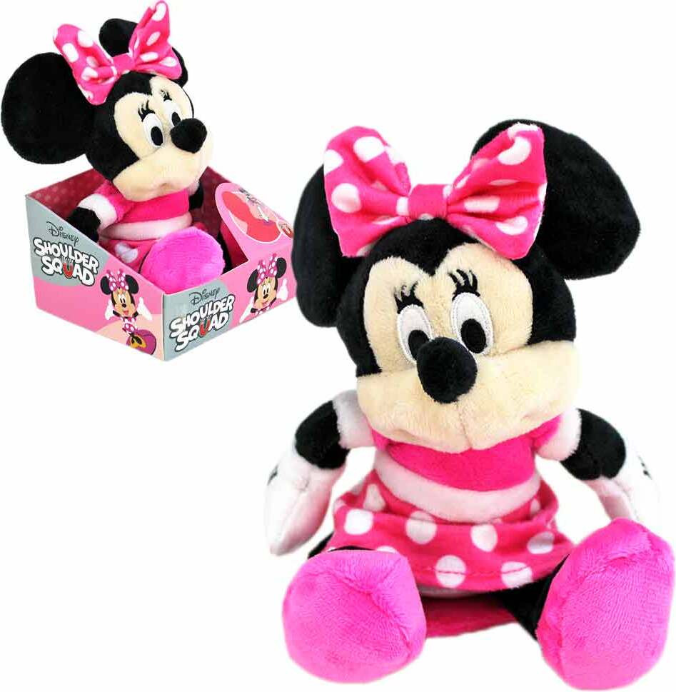 Simba Disney Minnie Maus knuffel voor op de schouder, 12 cm