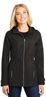 Port Authority L7710 Women's Northwest Slicker in Black size XS   Polyester