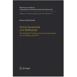 Grüne Gentechnik und Welthandel, Fachbücher von Markus Böckenförde