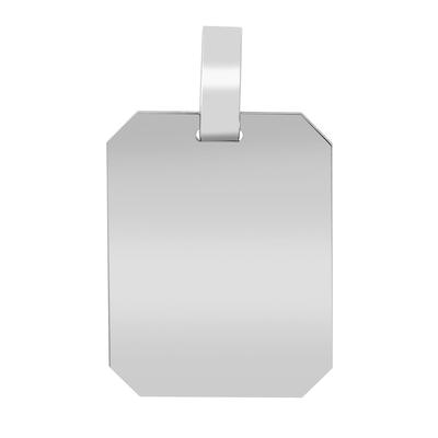 Anhänger mit Gravur AKZENT "Schila" aus 925 Sterlingsilber, rhodiniert, langlebig", silber (silberfarbig), Schmuckanhänger, Herren, Silber 925 (Sterlingsilber)