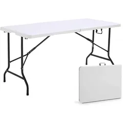 Oviala Business Rekkem Tisch rechteckig HDPE 162 x 71,5 x 71cm Weiß