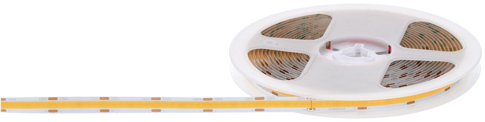 Prescot COB LED-strip 12V, 320 LED per meter, 8W per meter, neutraal wit
