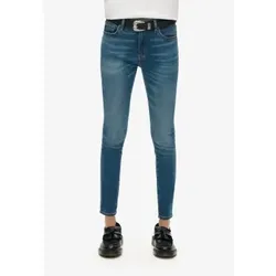 Superdry für Damen. W7010798A Mitteltaillierte Jeans aus Bio-Baumwolle Vintage Blue (26/32), Blau, Lässig, Denim, Nachhaltig