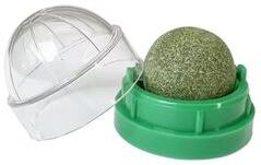 Inspired Finds Natural Catnip Wall Ball Toy Self Adhesive Lickable Cat Treat And Interactive Toy green