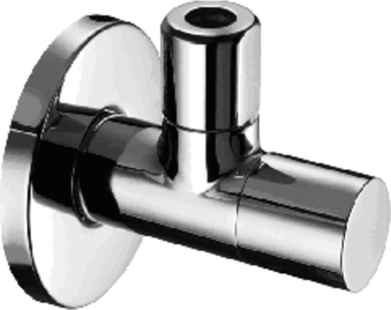 Schell Varia hoekventiel 1/2 inch met rozet, chroom