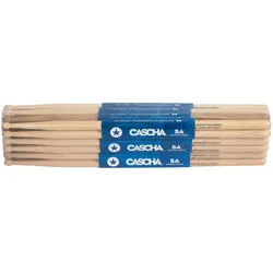 Cascha Bacchette 5A Hickory Americano (Schlagzeug), Drumsticks + Schlägel, Braun