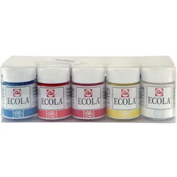 Bruynzeel, Künstlerfarbe + Bastelfarbe, Ecola Plakatfarben-Set, 10x16ml (160 ml)