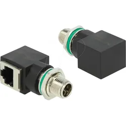 DELOCK 66565 - Adapter M12 8 Pin X-kodiert Stecker > RJ45 Buchse
