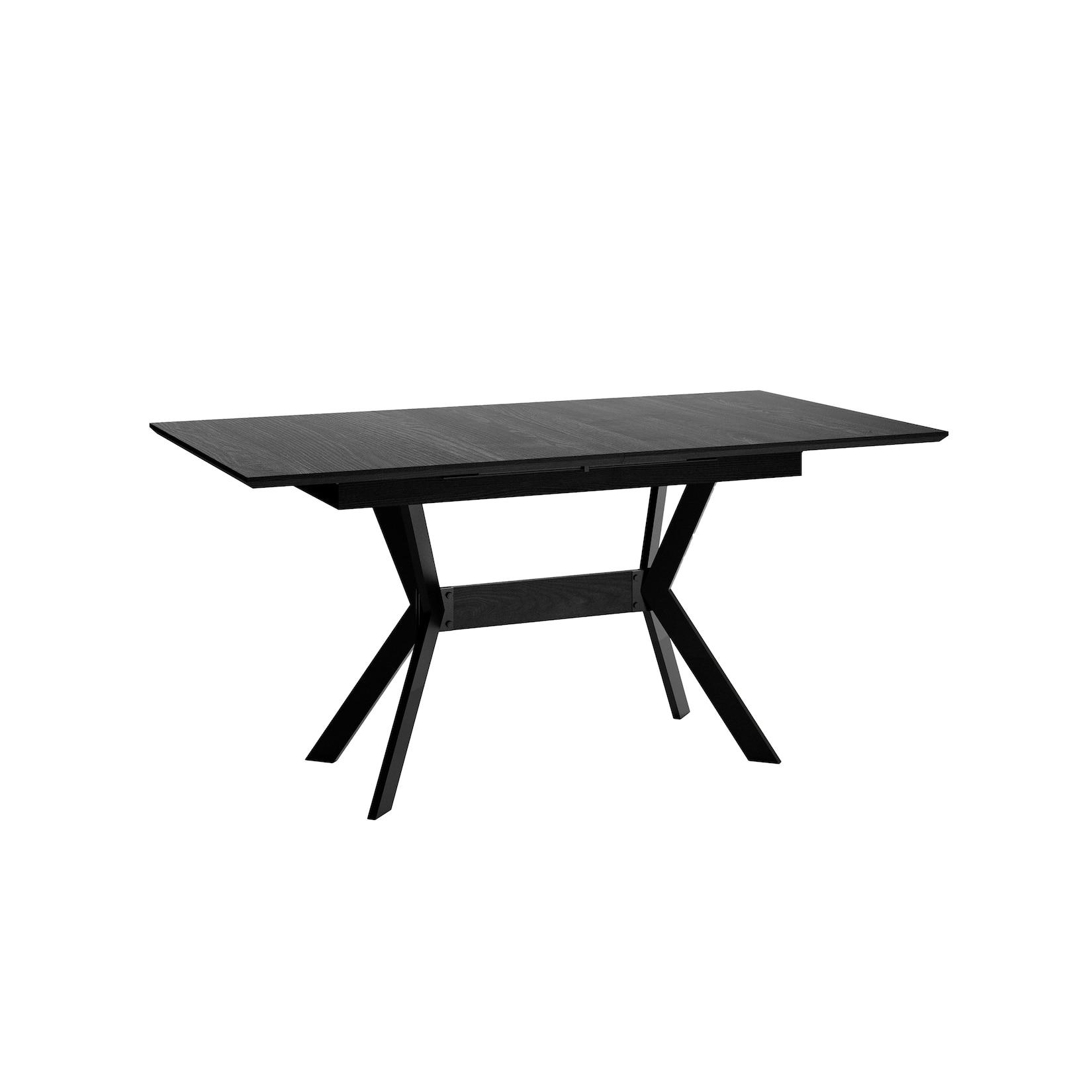 byLIVING Esstisch BREMEN, Breite 160 cm, mit Auszug 200 cm, schwarz