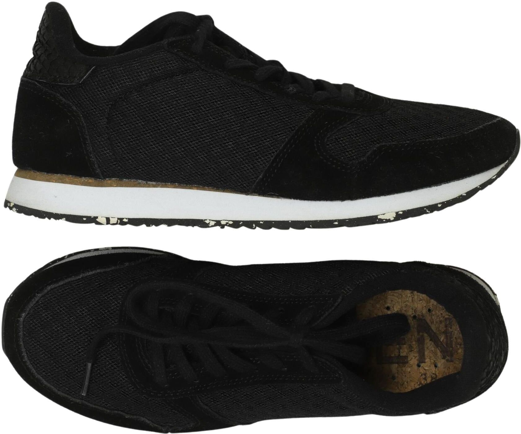 Woden Damen Sneaker, Schwarz, Gr. EU 38, kein / Etikett - Second Hand