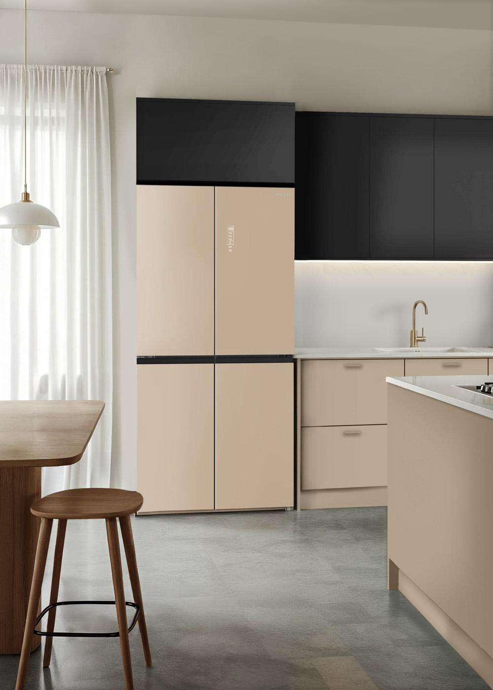 CREATE - FRIDGE STUDIO CROSS DOOR 503 - Kreuztür-Kühlschrank 4 Türen 503L No Frost mit Care+