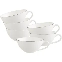TEETASSEN Anmut Platinum No.1 weiß 140 ml 6er Set