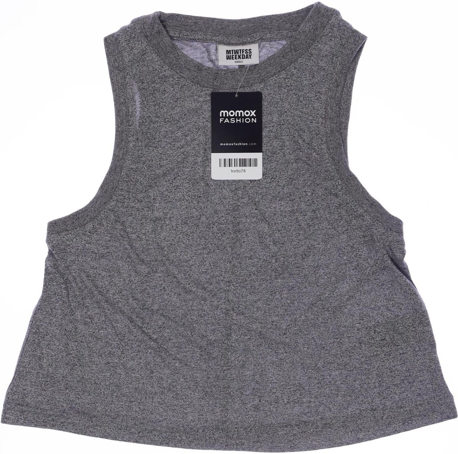 Weekday Damen Top, Grau, Gr. S, Viskose / Synthetik - Second Hand