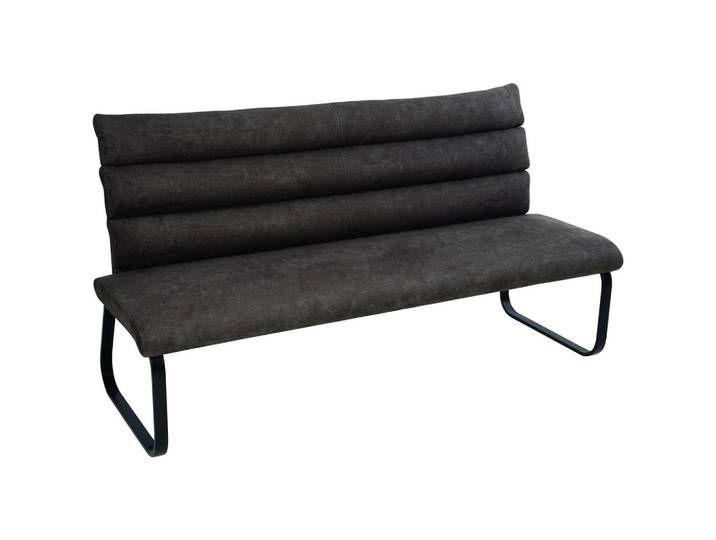 Novel Sitzbank, Braun, Metall, 3-Sitzer, 180x94.5x70 cm, mit Rückenlehne, Esszimmer, Bänke, Sitzbänke