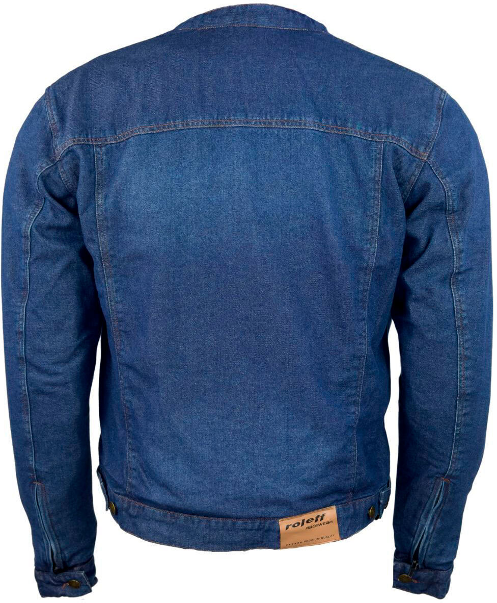 Motorradjacke ROLEFF "Jeans Aramid" Gr. XXXL, blau, Jacken, 3XL, Obermaterial: 100% Baumwolle. Innenfutter: 100% Aramid, Motorradjacke, 6 Taschen