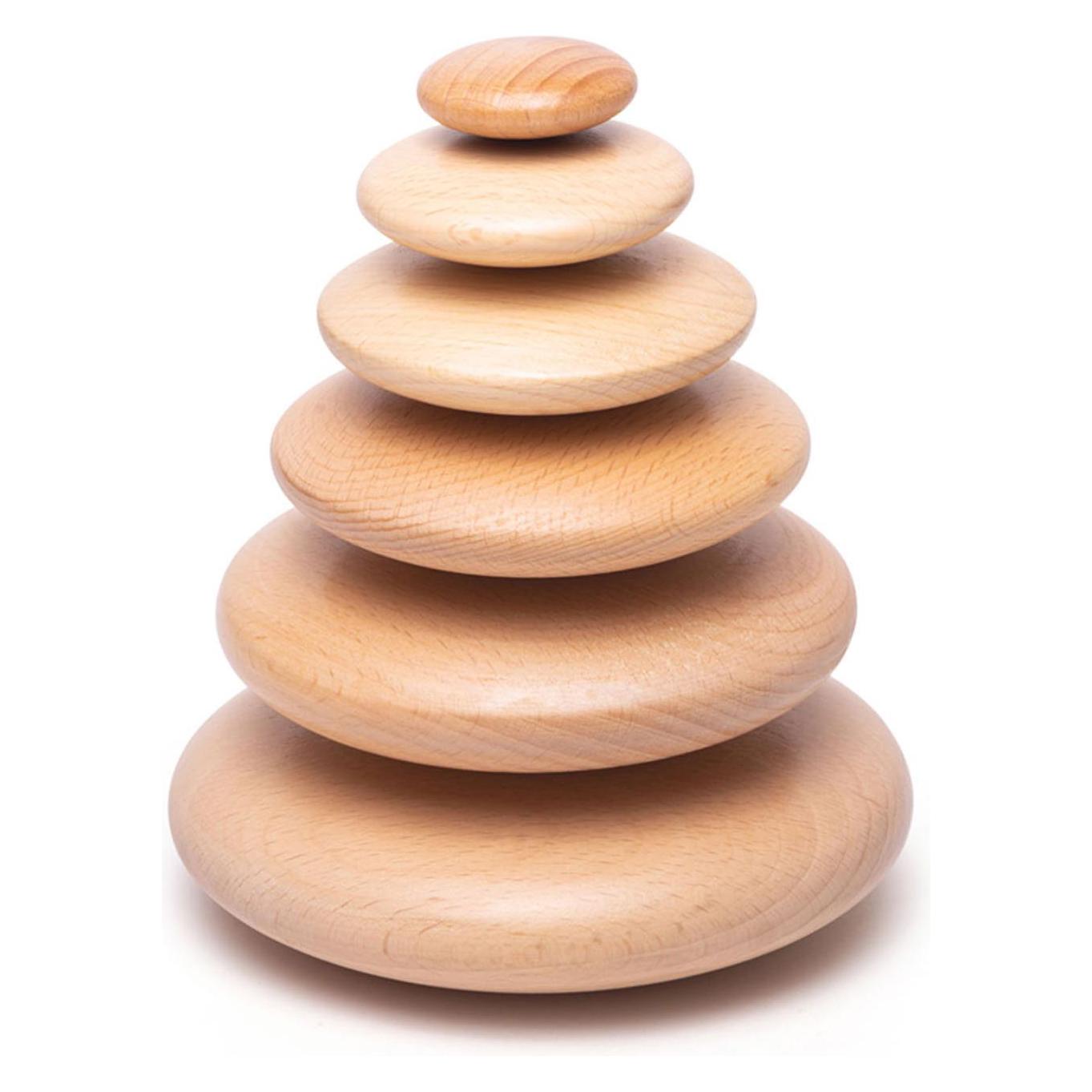 Bigjigs Stacking Pebbles (B08PKV3WQD)