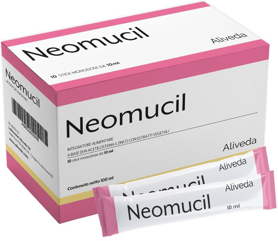 LABORATORI ALIVEDA Srl Neomucil, 10 Stick da 10 ml