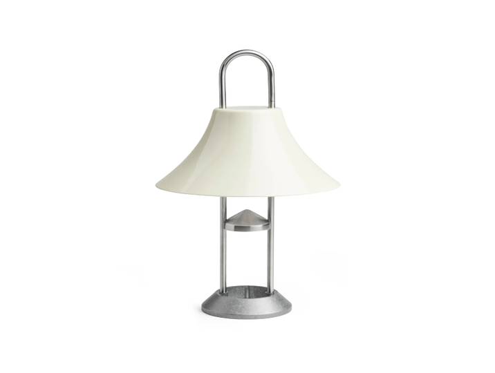 HAY Lampe de table portable Mousqueton Oyster white
