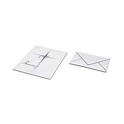 Magni Rössler 22053701 - Briefpapiermappe Format18 Trauerpost weiss matt (5x) (22053701)