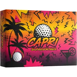 CAPRI Golf Golfbälle Sundowner - 12er Pack, weiss