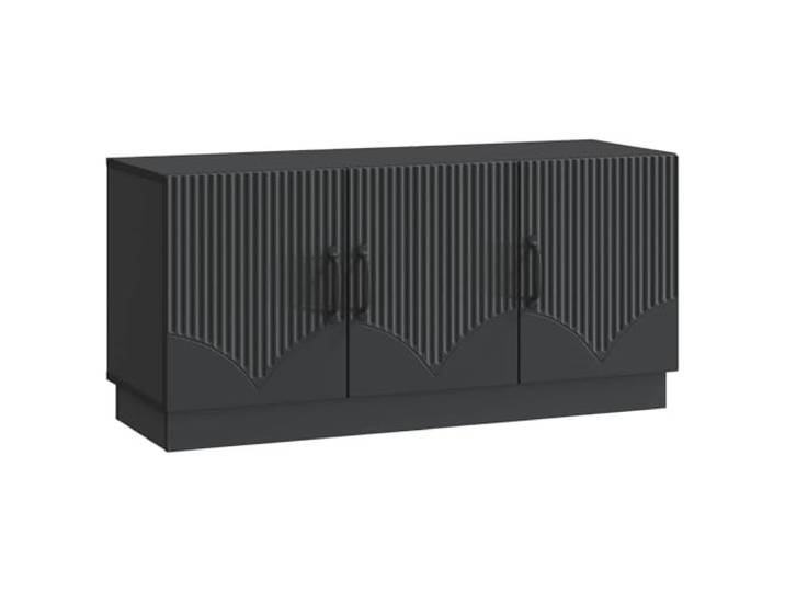Makastle TV-Schrank Schwarz 99 x 34,5 x 47 cm Holzwerkstoff