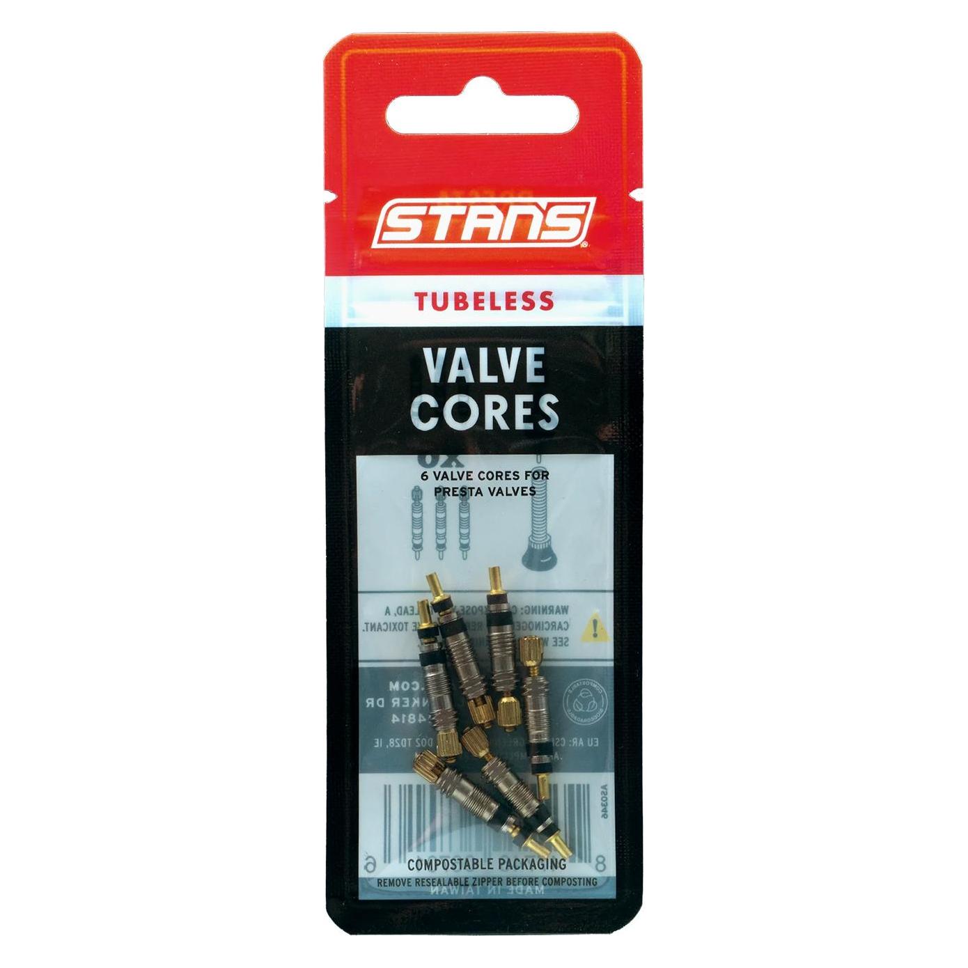 Notubes Stan's Tubless Universal Valve Cores (6pcs) (AS0346)