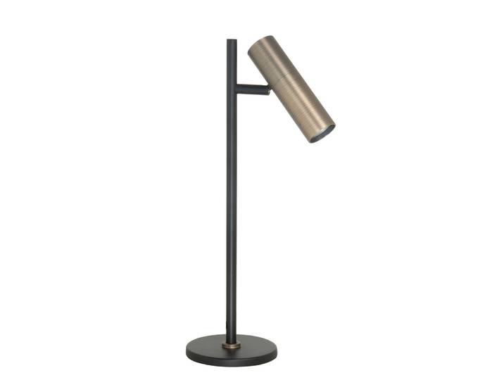 Tafellamp Trend zwart met koper brons Highlight - T1731.32