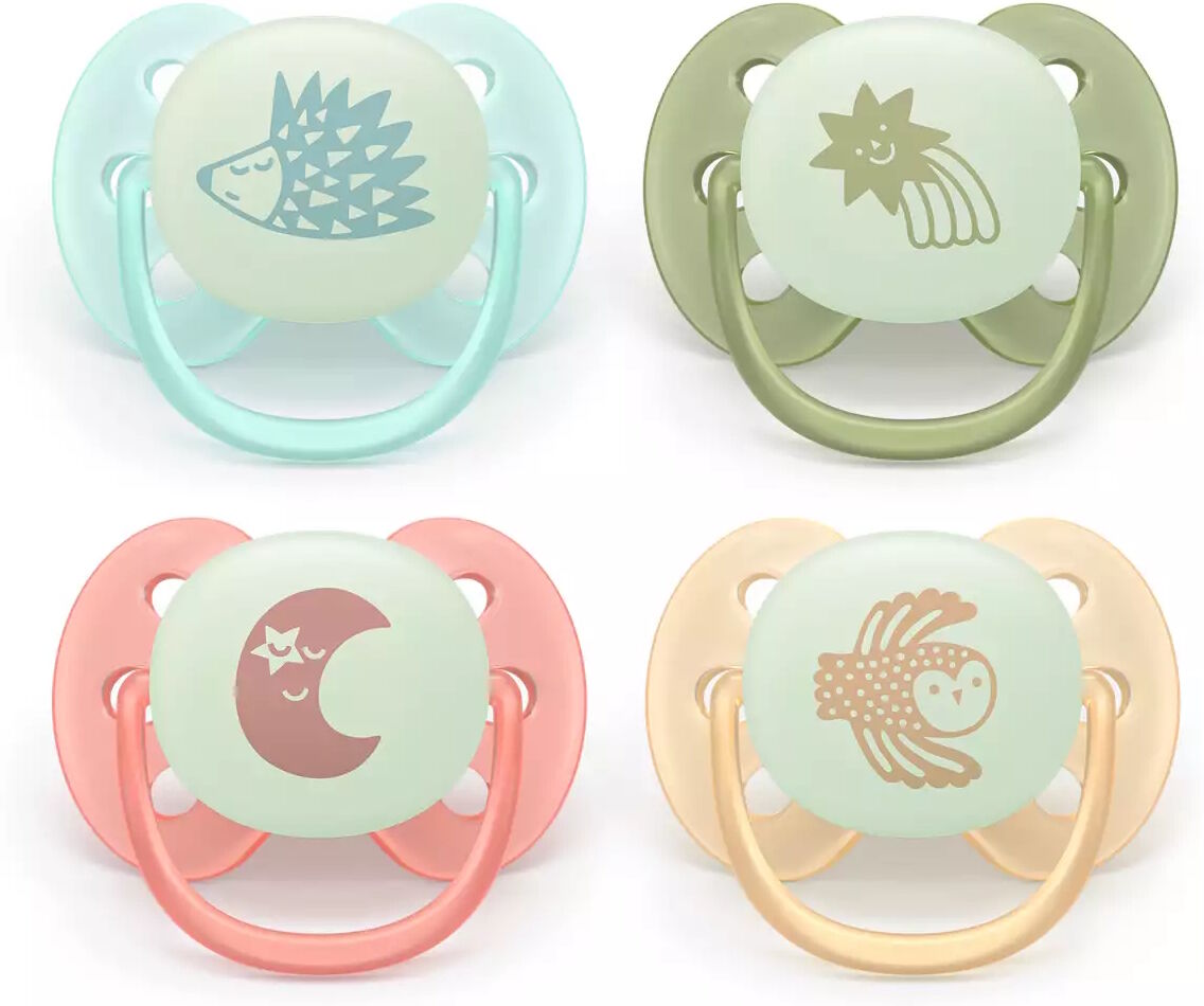Philips Avent Pacifier ultra soft Nighttime 4 stk